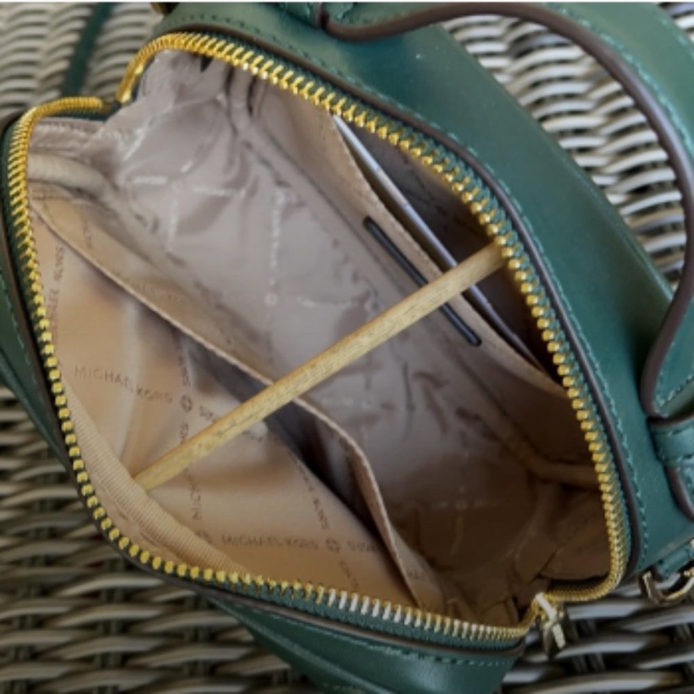 Michael Kors Small Rose Top Handle Leather Satchel - Picture 16 of 16